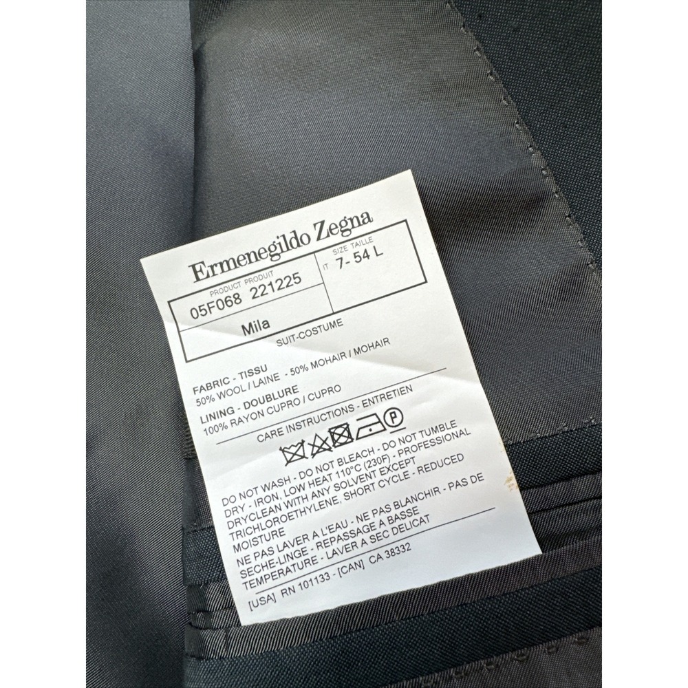 Zegna X Saks "Mila" Travel Blazer Sport Coat Size 44L Unique Color Slim Fit NEW! - Picture 8 of 12